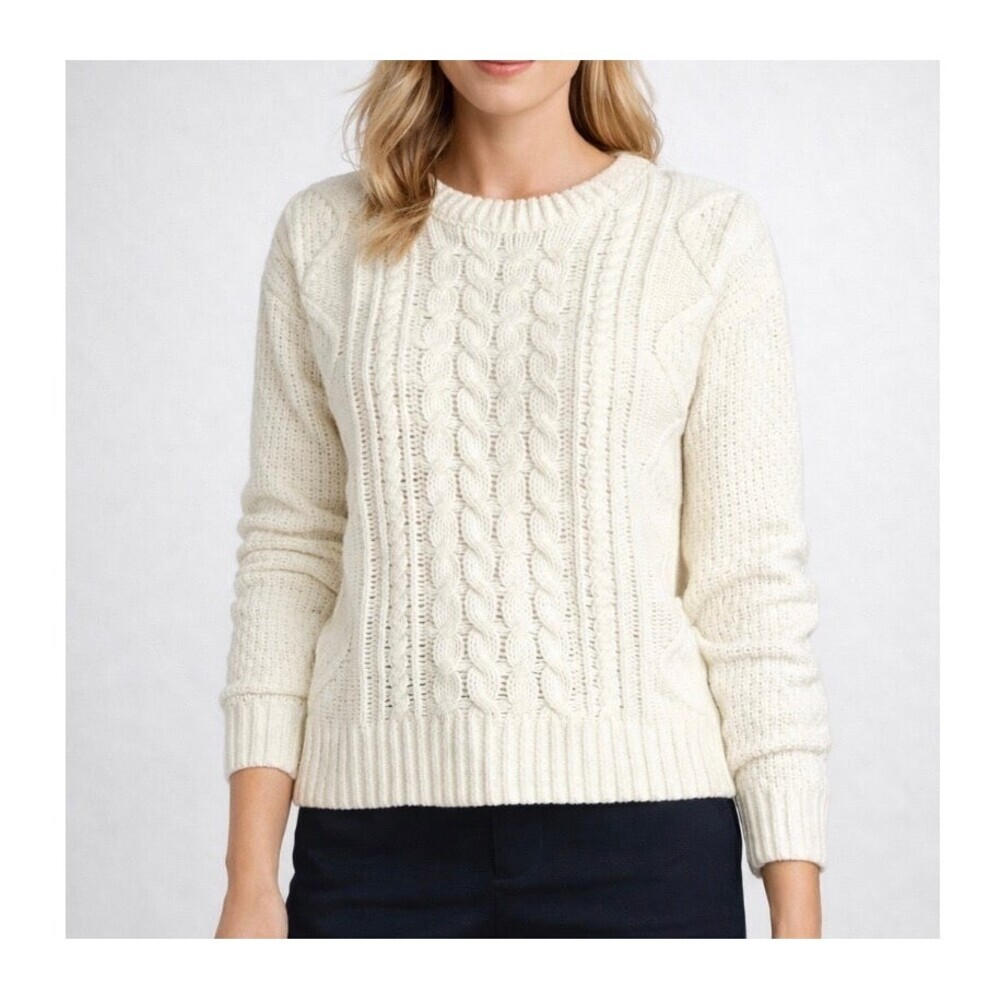 SO Junior Cable Knit Sweater in Irish Cream SZ XS chunky knit sweater NEW